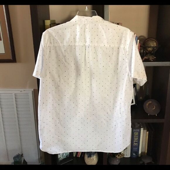 True Craft XL MENS White & Navy Short Sleeve Shirt - Picture 4 of 5